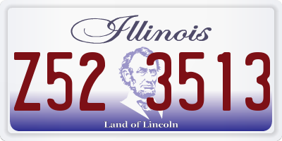 IL license plate Z523513