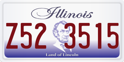 IL license plate Z523515