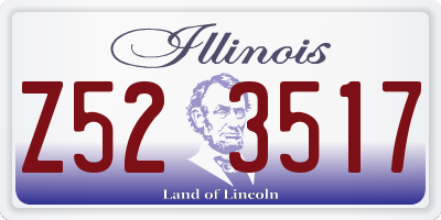 IL license plate Z523517