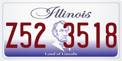 IL license plate Z523518