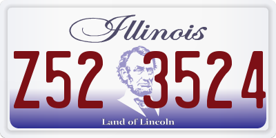 IL license plate Z523524