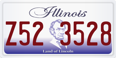 IL license plate Z523528