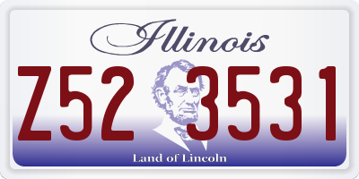 IL license plate Z523531