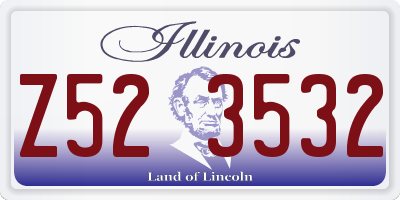 IL license plate Z523532