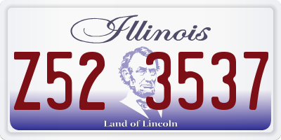 IL license plate Z523537