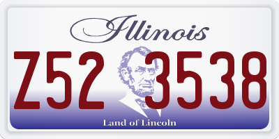 IL license plate Z523538