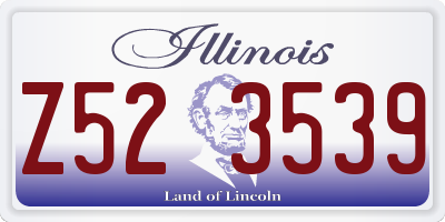 IL license plate Z523539