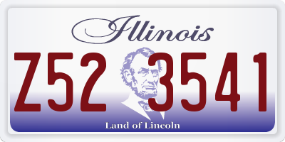 IL license plate Z523541