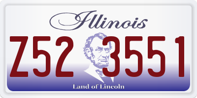 IL license plate Z523551