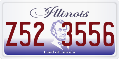 IL license plate Z523556
