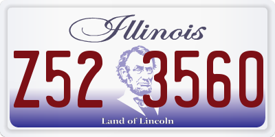 IL license plate Z523560