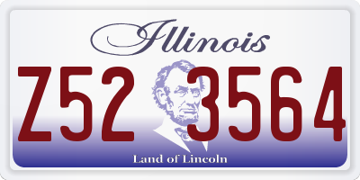IL license plate Z523564