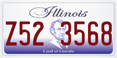 IL license plate Z523568