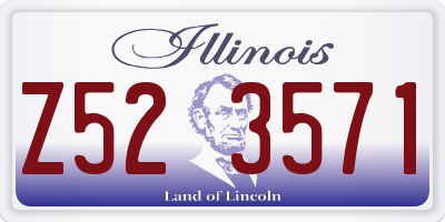IL license plate Z523571