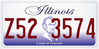 IL license plate Z523574