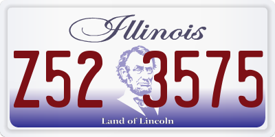 IL license plate Z523575