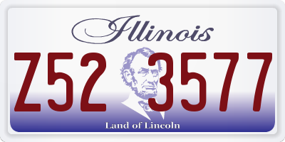 IL license plate Z523577