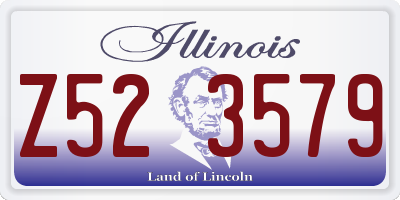 IL license plate Z523579