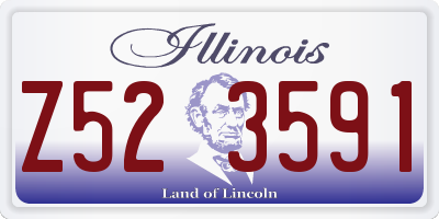 IL license plate Z523591