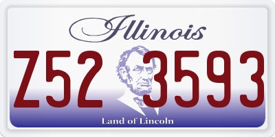 IL license plate Z523593
