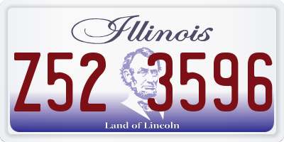 IL license plate Z523596