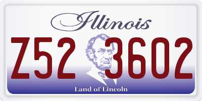 IL license plate Z523602