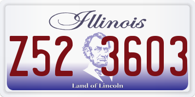 IL license plate Z523603
