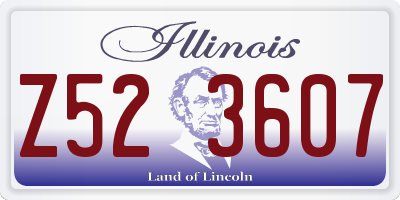 IL license plate Z523607