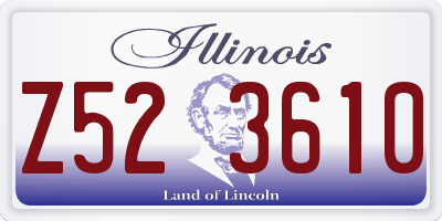 IL license plate Z523610