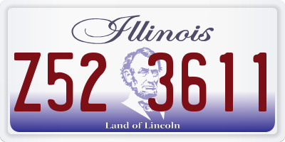 IL license plate Z523611