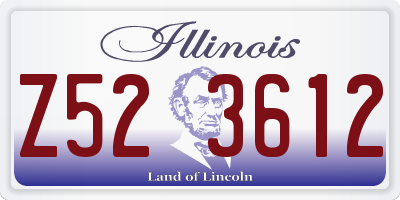 IL license plate Z523612