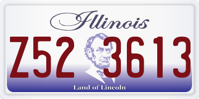 IL license plate Z523613