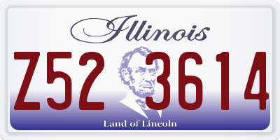 IL license plate Z523614
