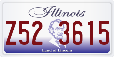 IL license plate Z523615