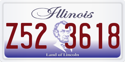 IL license plate Z523618