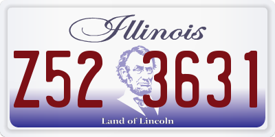 IL license plate Z523631
