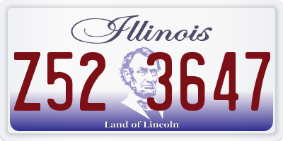 IL license plate Z523647