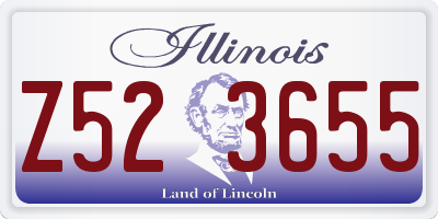 IL license plate Z523655