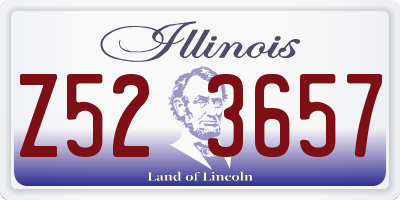 IL license plate Z523657