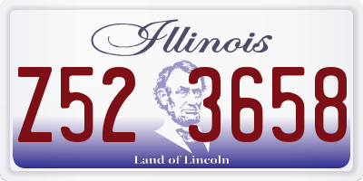 IL license plate Z523658