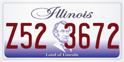 IL license plate Z523672