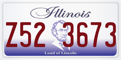 IL license plate Z523673