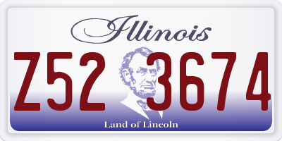 IL license plate Z523674