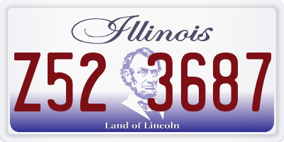 IL license plate Z523687