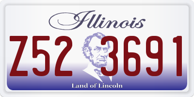 IL license plate Z523691