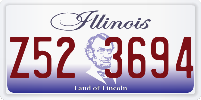 IL license plate Z523694