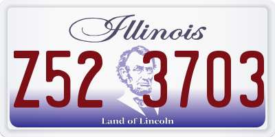 IL license plate Z523703