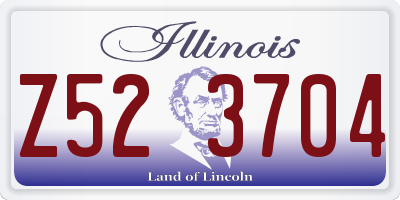 IL license plate Z523704