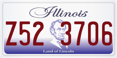 IL license plate Z523706