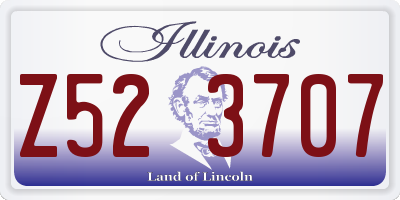 IL license plate Z523707
